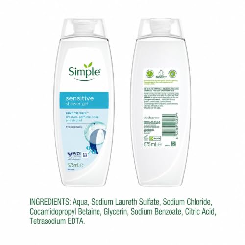 Simple Shower Gel Sensitive 675ml