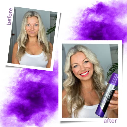 PROVOKE Touch Of Silver Purple Toning Dry Shampoo 200 ml, Neutralises Brassy Tones and Refreshes Hair, First Ever Dry Shampoo