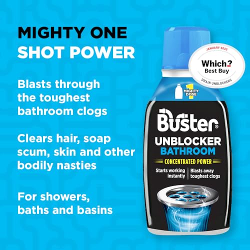 Buster Bathroom Drain Unblocker (Pack of 3 x 300ml)
