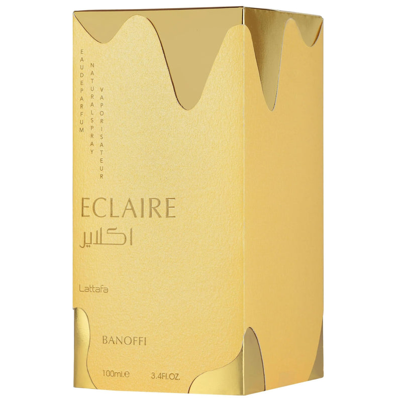 Lattafa Eclaire Banoffi EDP 100ml/3.4oz Spray- Unisex Creamy Banana Gourmand Scent