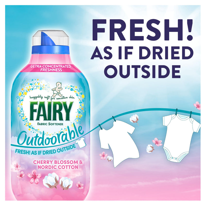 Fairy Outdoorable Fabric Conditioner, Cherry Blossom and Nordic Cotton