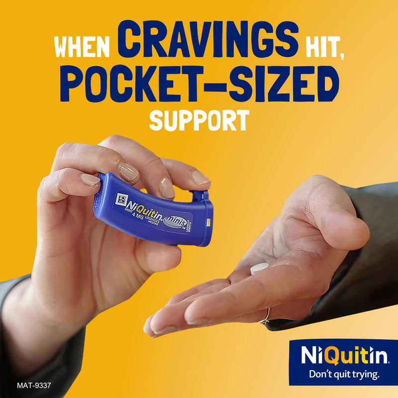 NiQuitin Minis Citrus Nicotine Lozenges 4mg, Pack of 60