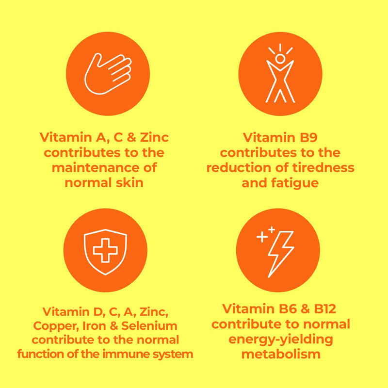 Berocca Immuno Effervescent Tablets, 11 Vitamins & Minerals, 30 Tablets