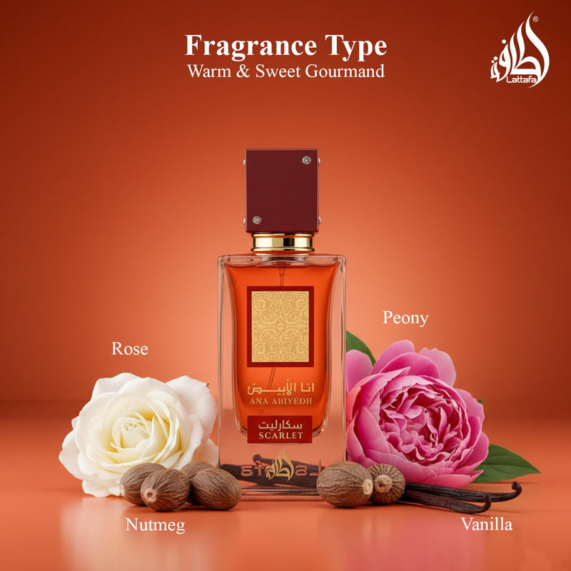 Ana Abiyedh Scarlet 60ml Lattafa Eau De Parfum Luxury Oriental Perfume