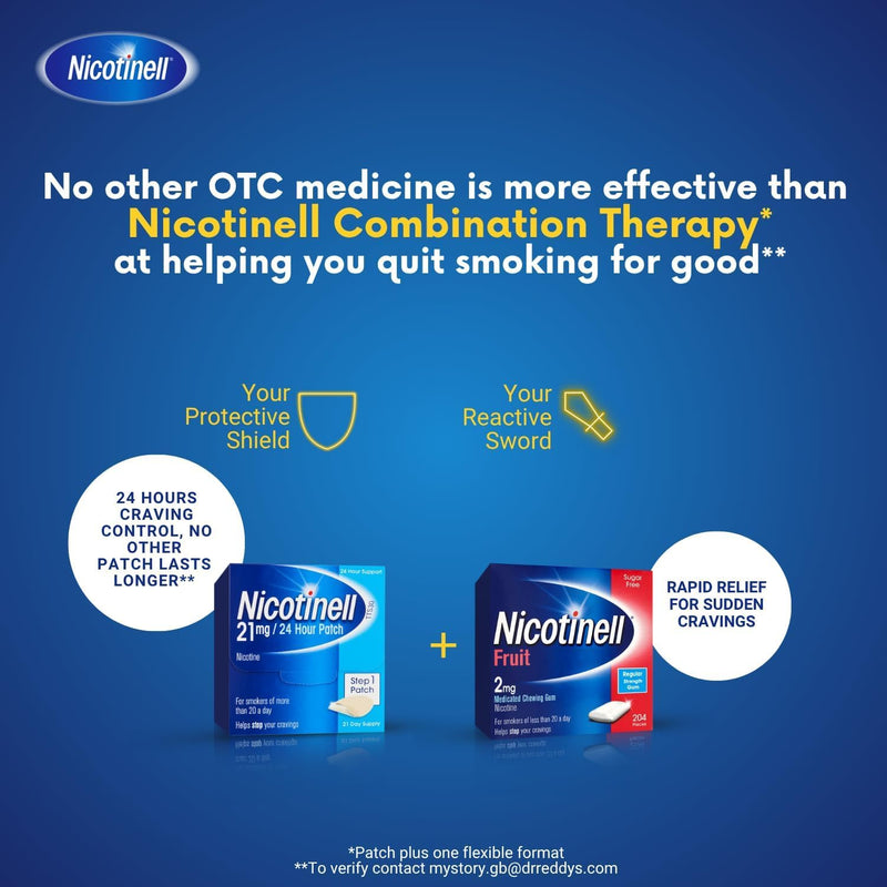 Nicotinell Fruit Gum 2mg (204 Pieces), Nicotine Gum, Value Pack