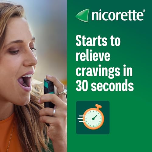 Nicorette QuickMist Mouthspray, Cool Berry (2 x 150 Sprays) Smoking or Vaping Cessation Aid, Designed to Start reducing Cravings in 30 Seconds (Quit Smoking or Quit Vaping Aid)
