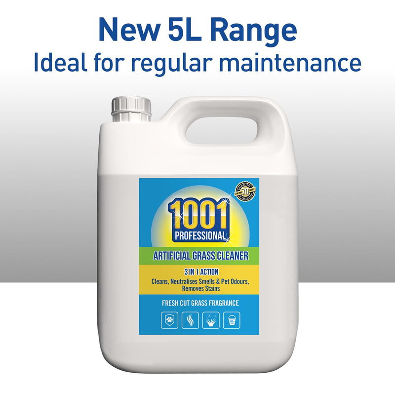 1001 Professional Artificial Grass Cleaner 5L – No Need to Wash Off